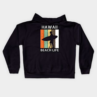 Hawaii, Beach Life Kids Hoodie